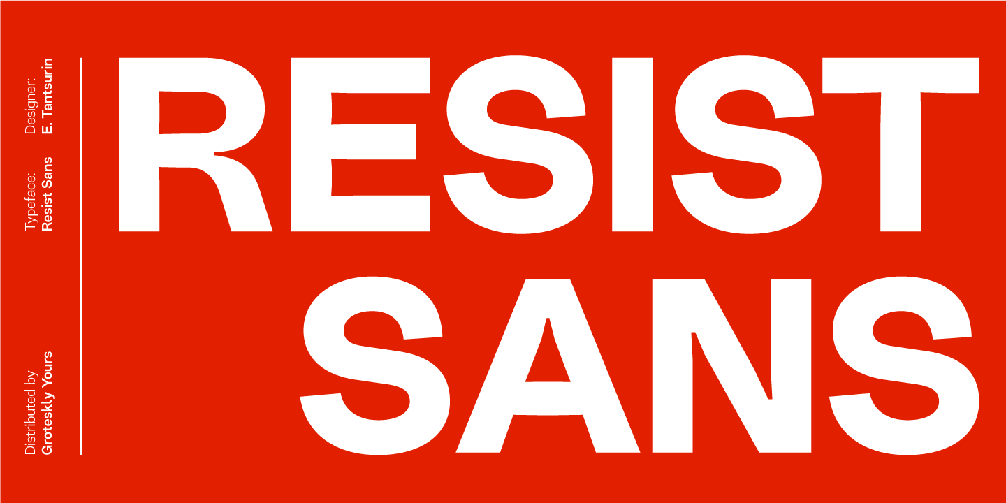 Czcionka Resist Sans